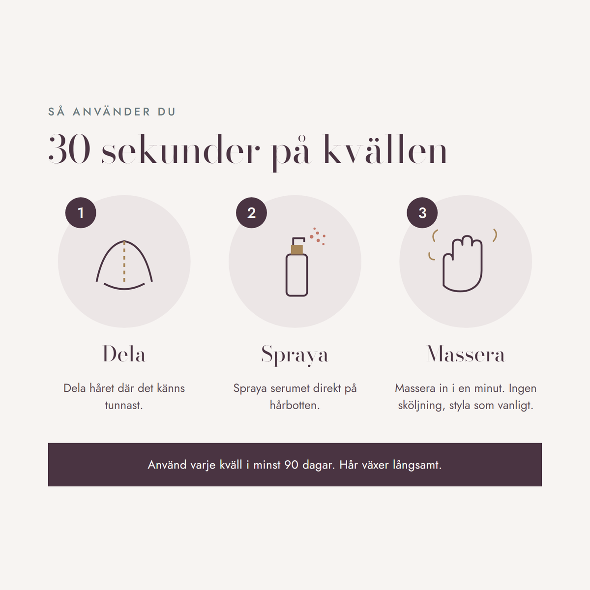 Så använder du serumet i tre steg
