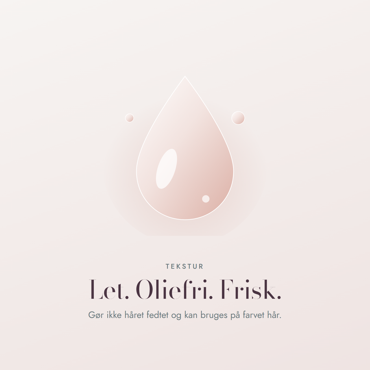Let og oliefri tekstur